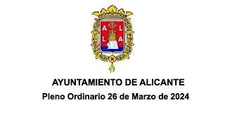 Pleno Ordinario 26 de marzo de 2024