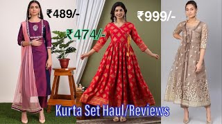 Flipkart Kurta Sets Haul/Reviews | Affordable Partywear Kurta Sets Haul