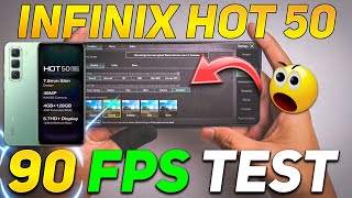 INFINIX HOT 50 5G PUBG 90 FPS TEST | DM 6300 PROCESSOR 🥵 🔥