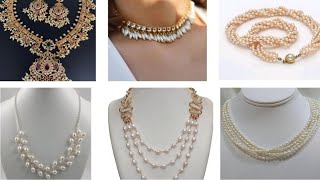 Rice pearl jewellery designs || pearl jewelry || #necklace #fashion