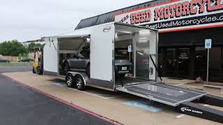 Jimglo Elite, car hauler, dual side doors, extra height build, like new