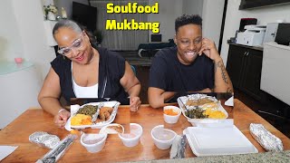 FRIED CHICKEN SOULFOOD MUKBANG AFTER A LONG DAY WITH MY BOO.