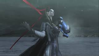 Bayonetta flipping her ribbon