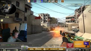 CS:GO - Olofmeister playing FPL on Dust 2 with oskar, s1mple and others