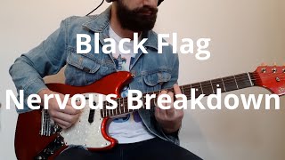 Black Flag   Nervous Breakdown Guitar Cover