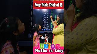 Easy Table Trick of 15 | Table of 15 | Maths Trick | Vedic Maths Trick #fun #shorts #trending #yt