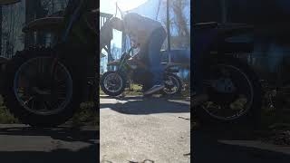 Suzuki jr50 1st and 2nd gear burnout.