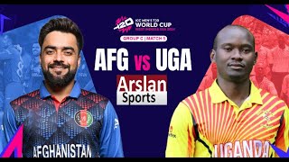 ICC T20 World Cup 2024 Afghanistan v Uganda Live Score | AFG v UGA Live Score Commentary 2nd Innings