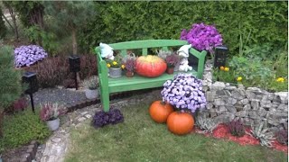 GARDEN DESIGN (137) 🎃Jesienny nastrojowy kącik ogrodowy🍂 🎃🍁 A charming autumn garden corner 🎃