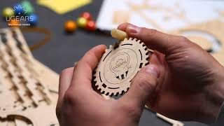 MODELLI UGEARS - Pista da Biglie 4 - Scivolo a Spirale