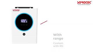 Customizable Status LED Ring With RGB Lights REVO VM IV Pro 3.6kw/5.6kw Off Grid Solar Inverter