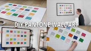 DIY Pantone wall art