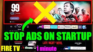 How to STOP FIRESTICK from PLAYING ADS on Startup