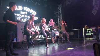 WILD KARD IN VANCOUVER 170503 - Q+A FIRST IMPRESSIONS