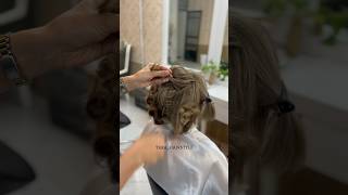 آموزش شنیون موی کوتاه #شنیون #hairstyle #hairdresser #hairtutorial #عروس