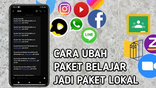 CARA UBAH PAKET BELAJAR KEMENDIKBUD MENJADI PAKET INTERNET LOKAL