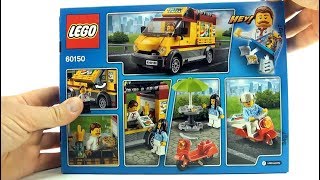 LEGO City Pizza Van 60150 - Lego chef mini figure serves pizza Van and scooter - Lego Speed Build