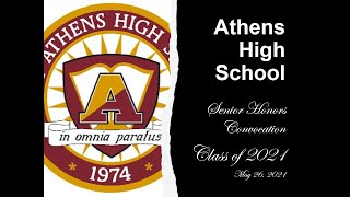 Troy Athens Senior Honors 2021