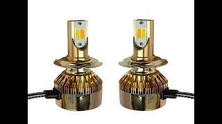 1pcs H4 Two-tone LED H7 H8 HB4 H1 HB3 Auto S2 Car