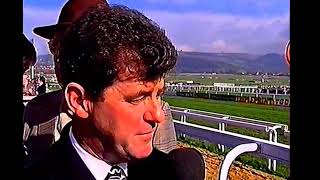 RARE FOOTAGE OF LIMERICK HURLING LEGEND JP MCMANUS SPEAKING AT THE 1997 CHELTENHAM HORSE RACING