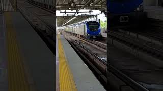 CMRL Metro arriving Nanganallur Road Metro |