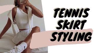 How to style Tennis skirt 💕 #style #tennis #outfit