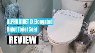 ALPHA BIDET JX Elongated Bidet Toilet Seat - Review 2024