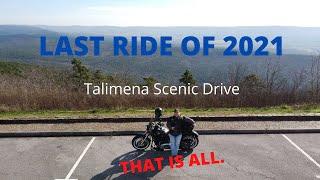 Last Harley ride of 2021. Talimena Scenic Drive.