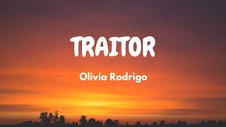 Olivia Rodrigo - traitor (Lyric Video)