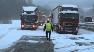 Sturmtief Xaver mit Schnee im Gepäck