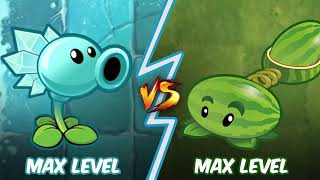 Snow Pea Vs Melon-pult - Who Will Win?  - PvZ 2 Plant Vs Plant