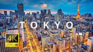 Tokyo, Japan 🇯🇵 in 4K ULTRA HD 60 FPS - 1st Largest City in The World Drone View