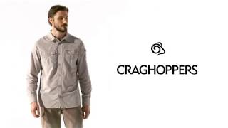 Craghoppers NosiLife Mens Adventure II LS Shirt (CMS605) || Purple Turtle