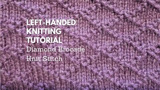 How to Knit the Beautiful Diamond Knitting Stitch - Easy Textured Pattern for Beginners!