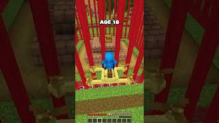 MINECRAFT : HOW TO ESCAPE TRAPS AT EVERY AGE😍 (WORLD'S SMALLEST VIOLIN) #minecraft #shorts