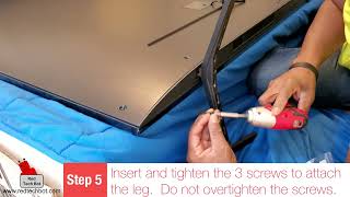 How to install the legs on the LG 86 Inch UHD 4K TV (2021).