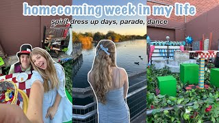 homecoming spirit week in my life | spirit days, parade, the dance!