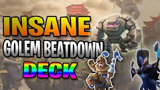 the best golem beatdown deck in clash royale