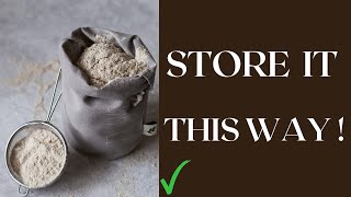 Chef on How to Store Rice Flour for Long Time