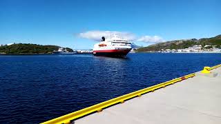 Hurtigruten ms Nordnorge ankommer til Bodø 8/6-2022