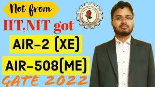 GATE AIR- 2(XE)  &  AIR- 508(ME) || Knit Sultanpur || Full Success Story || BEING KNITIAN |Gate 2022