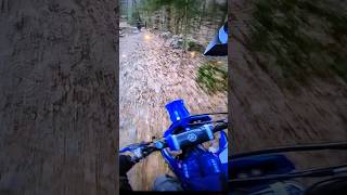 yz250fx crashes on icy trails #yamaha #yz250fx #ice #fail #crash