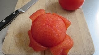 How to peel and seed a tomato