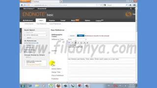 شرح برنامج الإندونوت للدكتورة إيمان على سعد الحلقة 21 ادخال مرجع بشكل يدوي فى الإندنوت ويب