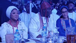 OONI OF IFE WITH OLORI TEMITOPE AT YHE THE AIR PEACE 10TH YEAR ANNIVERSARY