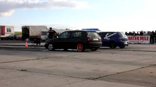 Golf VR6 turbo, screamer pipe, nice warm up !!!