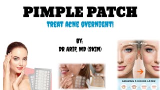 Pimple patch- treat acne overnight ​⁠​⁠@DrArifMDDermatologist #acnetreatment #pimplepatch