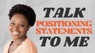 TSTM #12 - Talk Positioning Statements To Me with Michelle Onuorah