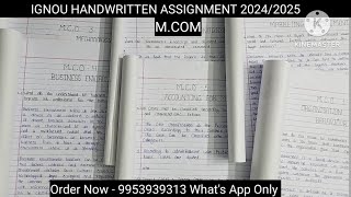 How to make ignou assignments 2024-2025 | ignou handwritten hardcopy kaise banaye | assignments