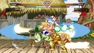 Dhalsim Blanka vs Guile Chun-Li | Team Brawl Match !! | EPIC BATTLE! | Super Street Fighter II